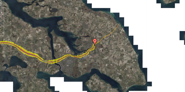 Trafikstøjkort på Brovej 7, 6440 Augustenborg