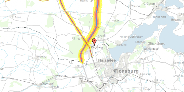 Trafikstøjkort på Centrumsgaden 67, 6330 Padborg