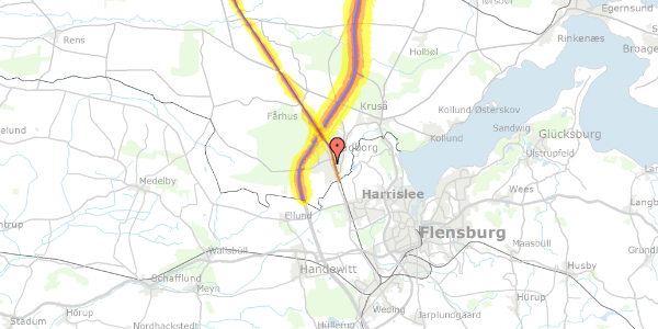 Trafikstøjkort på Hegnet 10, 6330 Padborg