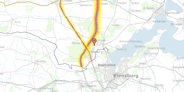 Trafikstøjkort på Stagehøjvej 41, 6330 Padborg