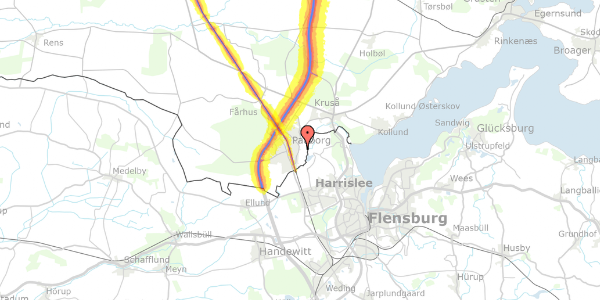 Trafikstøjkort på Østre Viaduktvej 2C, 6330 Padborg