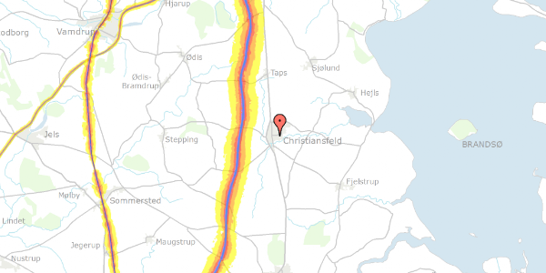 Trafikstøjkort på Gl. Kongevej 6, 6070 Christiansfeld