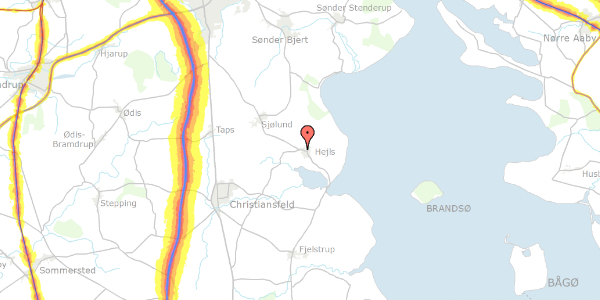 Trafikstøjkort på Hejls Landevej 12, 6094 Hejls