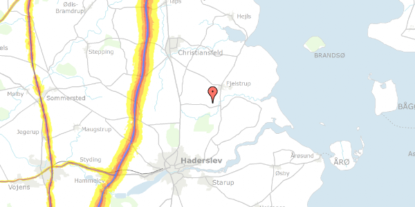 Trafikstøjkort på Kabdrupvej 49, 6100 Haderslev