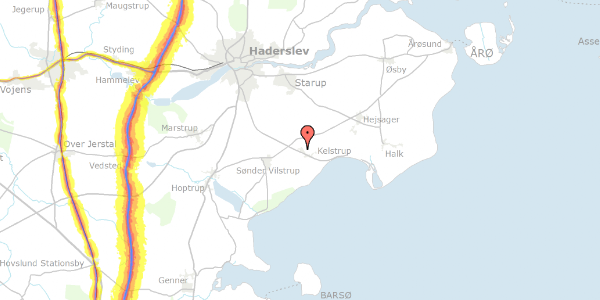 Trafikstøjkort på Kelstruphave 79A, 6100 Haderslev