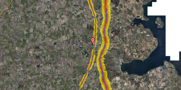 Trafikstøjkort på Nørremark 17, 6230 Rødekro