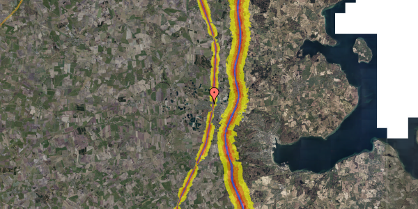 Trafikstøjkort på Parkvej 23, 6230 Rødekro