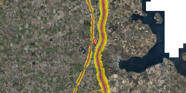 Trafikstøjkort på Ryttervænget 32, 6230 Rødekro