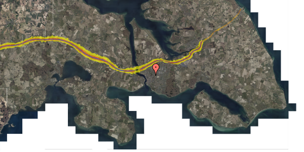 Trafikstøjkort på Damgade 7, 1. 47, 6400 Sønderborg