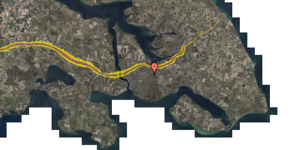 Trafikstøjkort på Morbærhegnet 28, 1. 2, 6400 Sønderborg