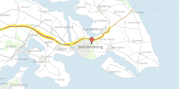 Trafikstøjkort på Morbærhegnet 30, st. 3, 6400 Sønderborg