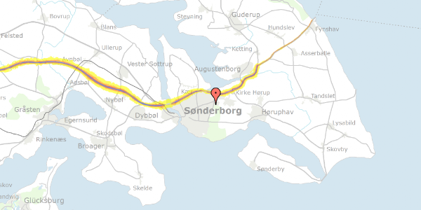 Trafikstøjkort på Morbærhegnet 30, st. 4, 6400 Sønderborg