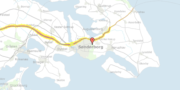 Trafikstøjkort på Morbærhegnet 51, 6400 Sønderborg