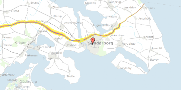 Trafikstøjkort på Mølby 40, 6400 Sønderborg