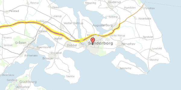 Trafikstøjkort på Mølby 48, 6400 Sønderborg