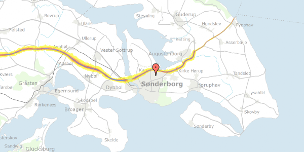 Trafikstøjkort på Søvang 19, 6400 Sønderborg