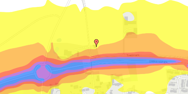 Trafikstøjkort på Tvedmark 3, 6400 Sønderborg