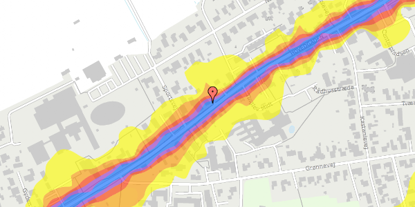 Trafikstøjkort på Hovedgaden 56, 1. , 6360 Tinglev