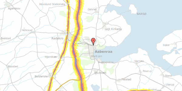 Trafikstøjkort på Blegen 42, 6200 Aabenraa