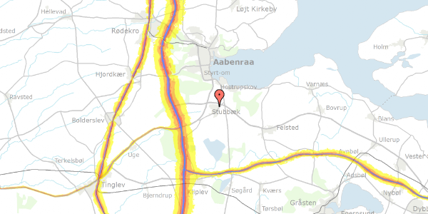 Trafikstøjkort på Buen 39, 6200 Aabenraa