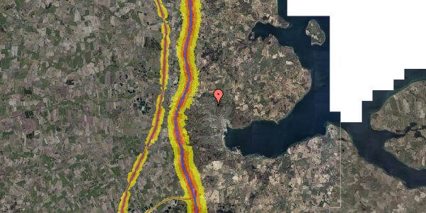 Trafikstøjkort på Damms Teglgård 14, st. th, 6200 Aabenraa