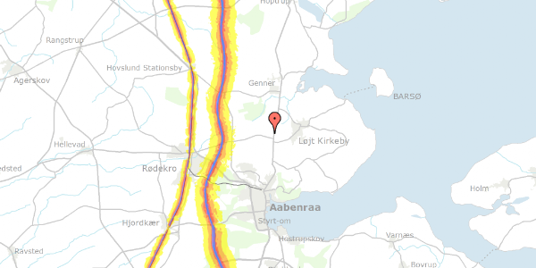 Trafikstøjkort på Havrepold 21, 6200 Aabenraa