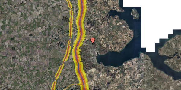 Trafikstøjkort på Hørgård 16, 2. mf, 6200 Aabenraa