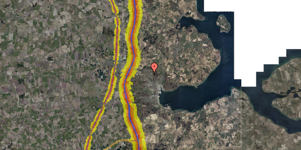 Trafikstøjkort på Hørgård 103, 6200 Aabenraa