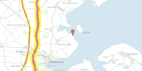 Trafikstøjkort på Lønholt 75, 6200 Aabenraa