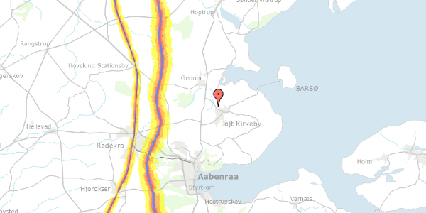 Trafikstøjkort på Nørbyvej 59, 6200 Aabenraa