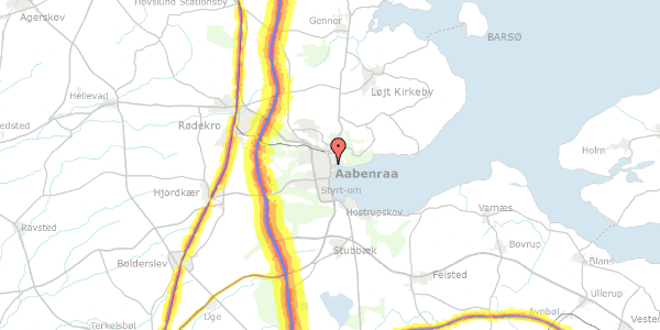 Trafikstøjkort på Skibbroen 12, 2. , 6200 Aabenraa