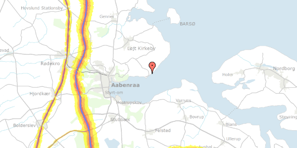 Trafikstøjkort på Skovskifte 7, 6200 Aabenraa