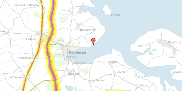 Trafikstøjkort på Skovskifte 65, 6200 Aabenraa