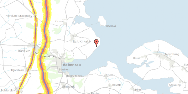 Trafikstøjkort på Spramshusevej 119, 6200 Aabenraa