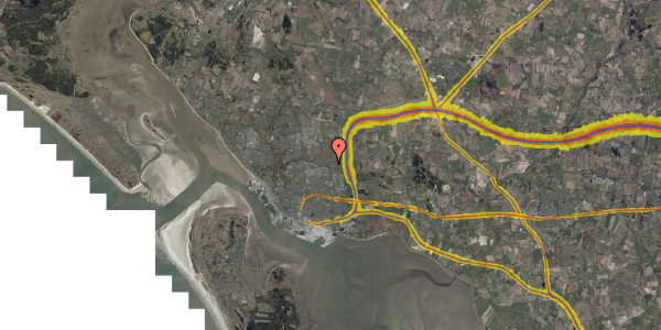 Trafikstøjkort på Askelunden 33, 6705 Esbjerg Ø