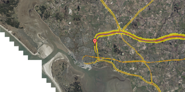 Trafikstøjkort på Cederkrattet 10, 1. 3, 6705 Esbjerg Ø