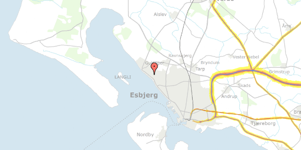 Trafikstøjkort på Havbakken 28, 6710 Esbjerg V