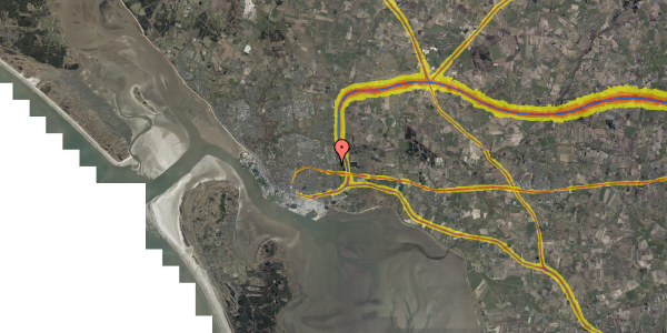 Trafikstøjkort på Novrupvej 24, 2. mf, 6705 Esbjerg Ø