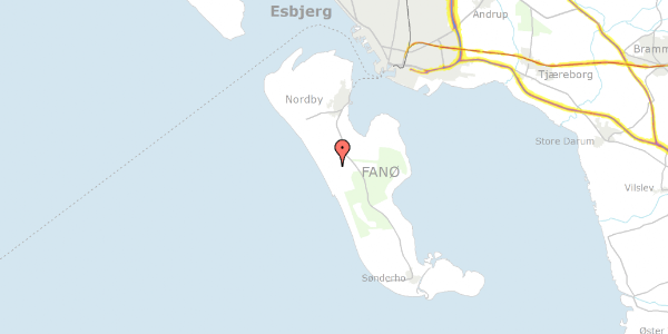 Trafikstøjkort på Svinget 2, 6720 Fanø