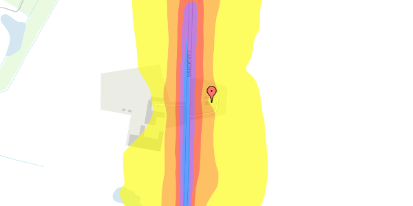 Trafikstøjkort på Vardevej 3, 6870 Ølgod