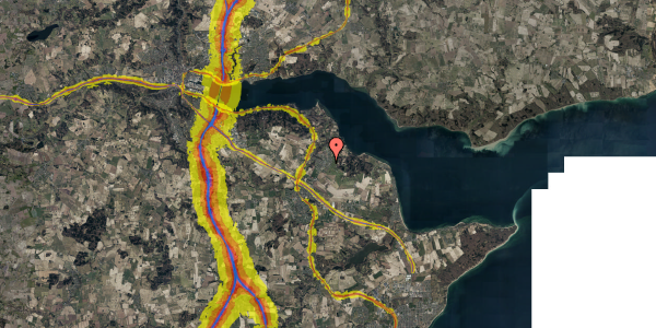 Trafikstøjkort på Bjerrevænget 6, 7080 Børkop