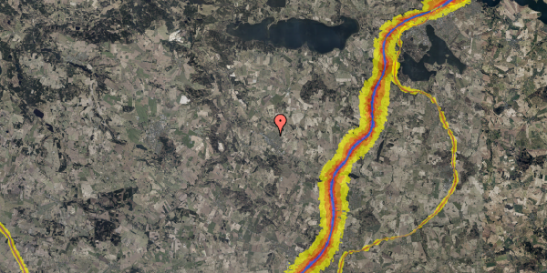 Trafikstøjkort på Blichersvej 23, 8752 Østbirk