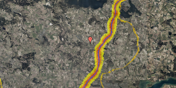 Trafikstøjkort på Sattrupvej 51, 8752 Østbirk