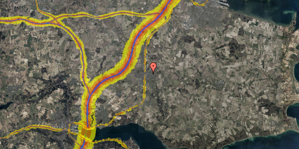 Trafikstøjkort på Østre Ringgade 60, . 49, 8722 Hedensted