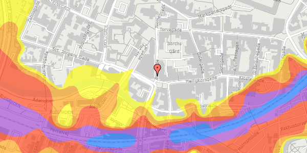 Trafikstøjkort på Bredgade 8, 2. 203, 6000 Kolding