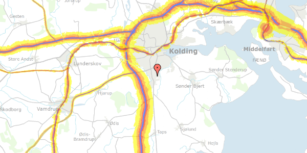 Trafikstøjkort på Essen 30, 6000 Kolding