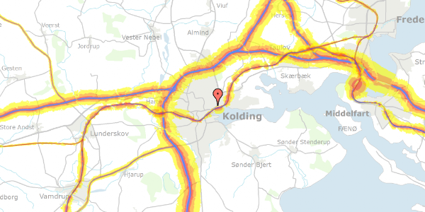 Trafikstøjkort på Gl. Kongevej 20, 6000 Kolding