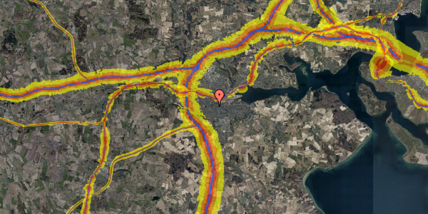 Trafikstøjkort på Lykkegårdsvej 4, 1. th, 6000 Kolding