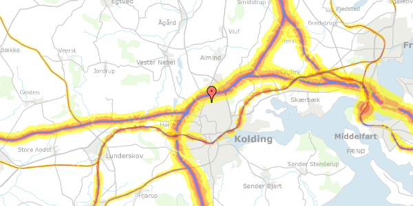 Trafikstøjkort på Lyngen 11, 6000 Kolding