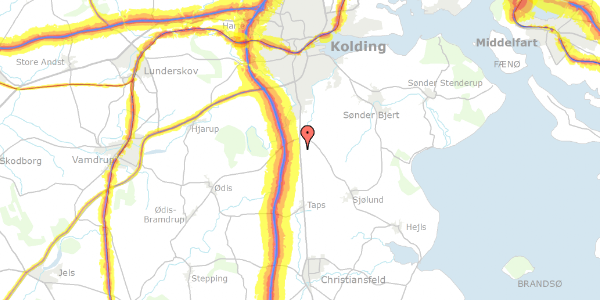 Trafikstøjkort på Vonsildvej 193, 6000 Kolding